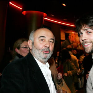 Exclusif- Gérard Jugnot et son fils Arthur - Première du film "Boudu" au cinéma Marignan.