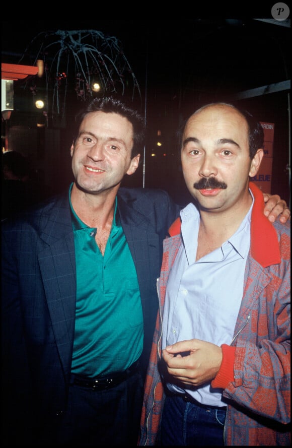 Archives - Daniel Auteuil et Gérard Jugnot à la première du film "Jean de la Florette" à Paris, 1986.