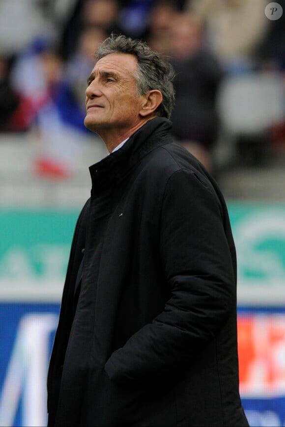 "Dans l'ascenseur, j'ai croisé un joueur avec deux filles...", poursuit-il
 
Guy Novès au Stade de France en 2016. Photo Henri Szwarc/ABACAPRESS.COM