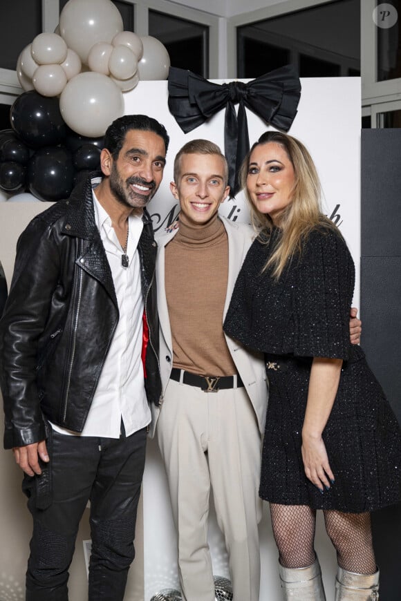 Exclusif - Magali Berdah, son mari Stéphane Teboul, Guest lors de l'anniversaire surprise de M.Berdah (43 ans) au Pavillon Gravelle à Paris le 26 novembre 2024 avec tous ses amis influenceurs. © Pierre Perusseau / Bestimage