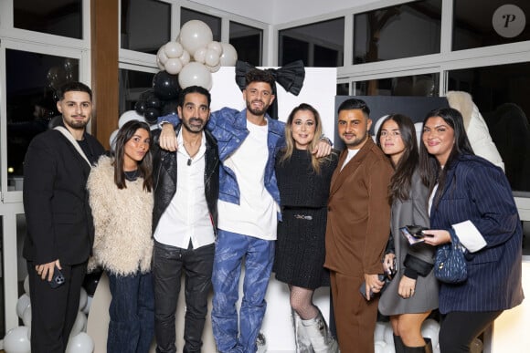 Exclusif - Magali Berdah, son mari Stéphane Teboul, Guest lors de l'anniversaire surprise de M.Berdah (43 ans) au Pavillon Gravelle à Paris le 26 novembre 2024 avec tous ses amis influenceurs. © Pierre Perusseau / Bestimage