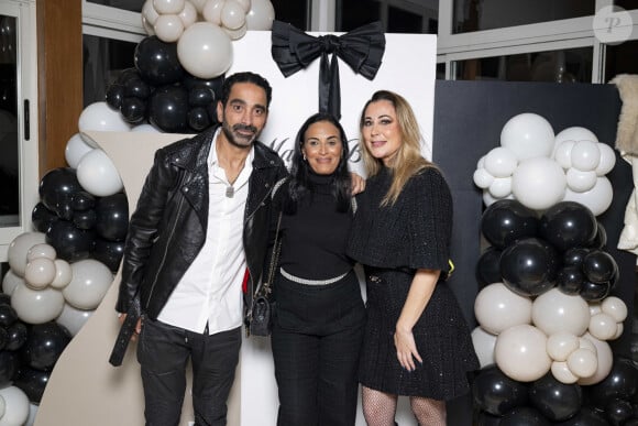 Exclusif - Magali Berdah, son mari Stéphane Teboul, Guest lors de l'anniversaire surprise de M.Berdah (43 ans) au Pavillon Gravelle à Paris le 26 novembre 2024 avec tous ses amis influenceurs. © Pierre Perusseau / Bestimage