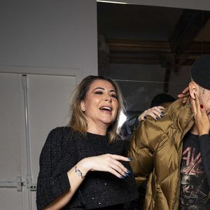 Exclusif - Magali Berdah, Bastos et Ayem Nour lors de l'anniversaire surprise de M.Berdah (43 ans) au Pavillon Gravelle à Paris le 26 novembre 2024 avec tous ses amis influenceurs. © Pierre Perusseau / Bestimage