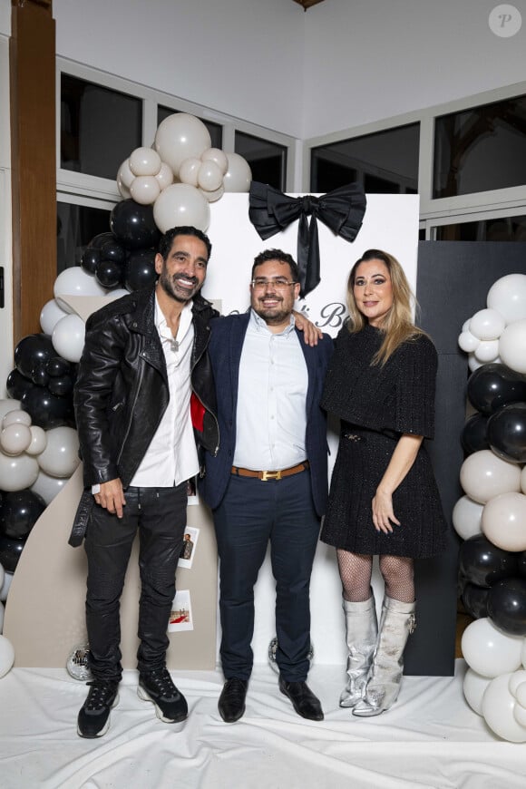 Exclusif - Magali Berdah, son mari Stéphane Teboul, Guest lors de l'anniversaire surprise de M.Berdah (43 ans) au Pavillon Gravelle à Paris le 26 novembre 2024 avec tous ses amis influenceurs. © Pierre Perusseau / Bestimage