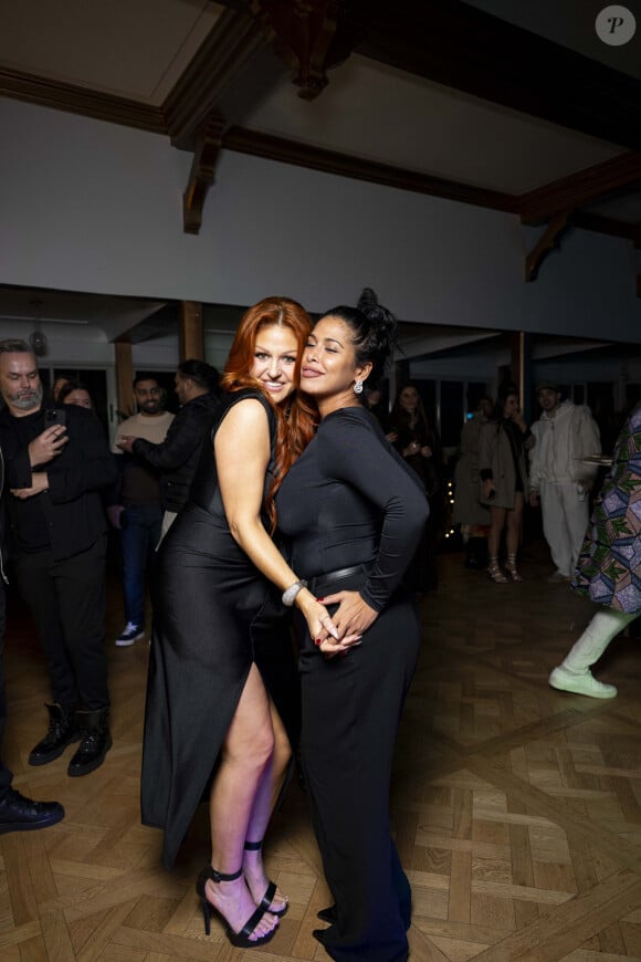 Exclusif - Cindy Sander et Ayem Nour lors de l'anniversaire surprise de M.Berdah (43 ans) au Pavillon Gravelle à Paris le 26 novembre 2024 avec tous ses amis influenceurs. © Pierre Perusseau / Bestimage