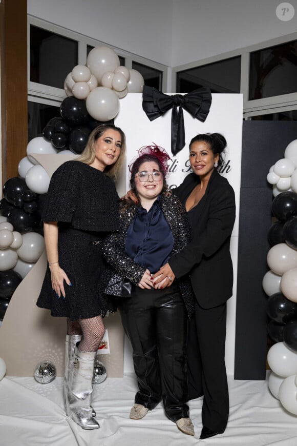 Exclusif - Magali Berdah Morgane MakeUp et Ayem Nour lors de l'anniversaire surprise de M.Berdah (43 ans) au Pavillon Gravelle à Paris le 26 novembre 2024 avec tous ses amis influenceurs. © Pierre Perusseau / Bestimage