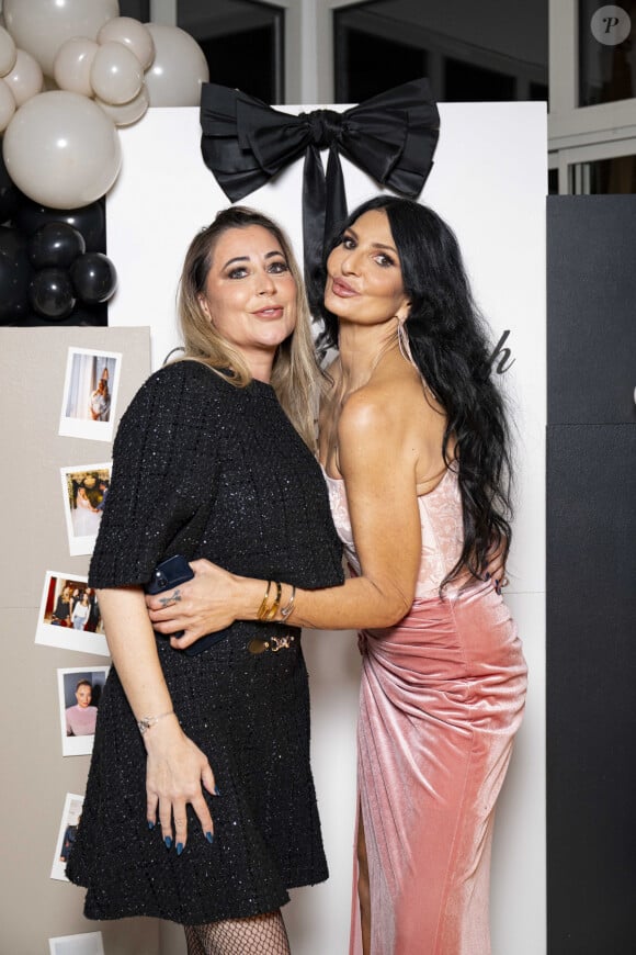 Exclusif - Magali Berdah et Sylvie Ortega Munos lors de l'anniversaire surprise de M.Berdah (43 ans) au Pavillon Gravelle à Paris le 26 novembre 2024 avec tous ses amis influenceurs. © Pierre Perusseau / Bestimage