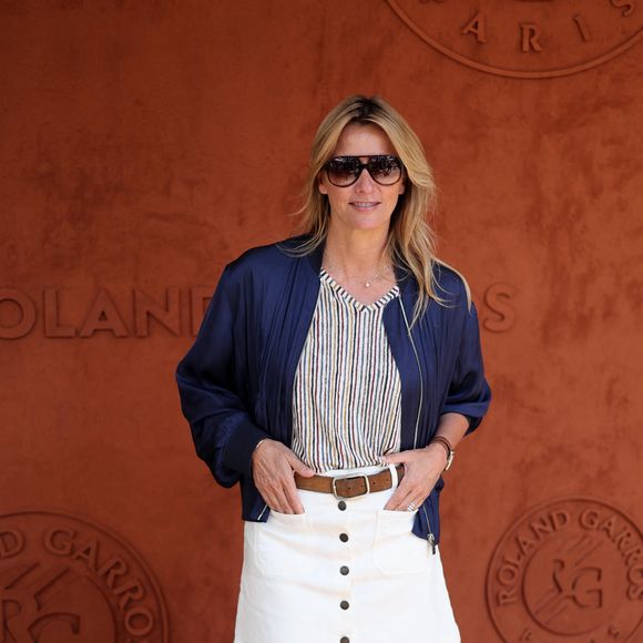 Sarah Poniatowski au village lors des Internationaux de France de Tennis de Roland Garros 2023. Paris, le 7 juin 2023. © Jacovides / Moreau / Bestimage 