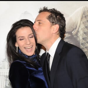 Marie Drucker et Gad Elmaleh - Avant-première du film "La Rafle" au cinéma Gaumont - Champs Elysées.