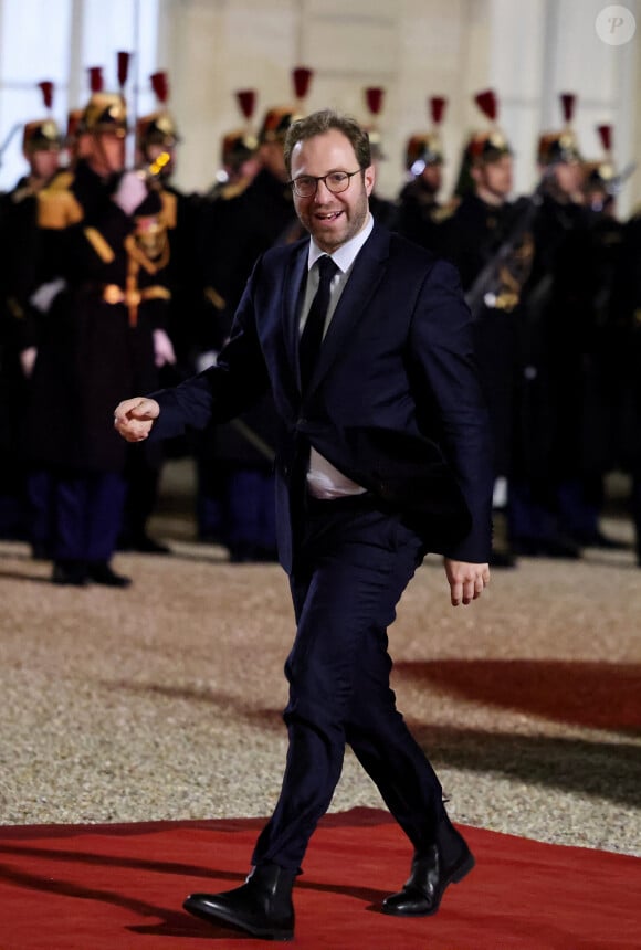 Antoine Armand - Dîner d'Etat en l'honneur de Bola Tinubu, Président de la République fédérale du Nigéria et de sa femme Oluremi Tinubu au Palais de l'Elysée à Paris le 28 Novembre 2024. © Dominique Jacovides/Bestimage 