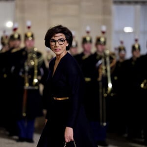 Rachida Dati - Dîner d'Etat en l'honneur de Bola Tinubu, Président de la République fédérale du Nigéria et de sa femme Oluremi Tinubu au Palais de l'Elysée à Paris le 28 Novembre 2024. © Dominique Jacovides/Bestimage 