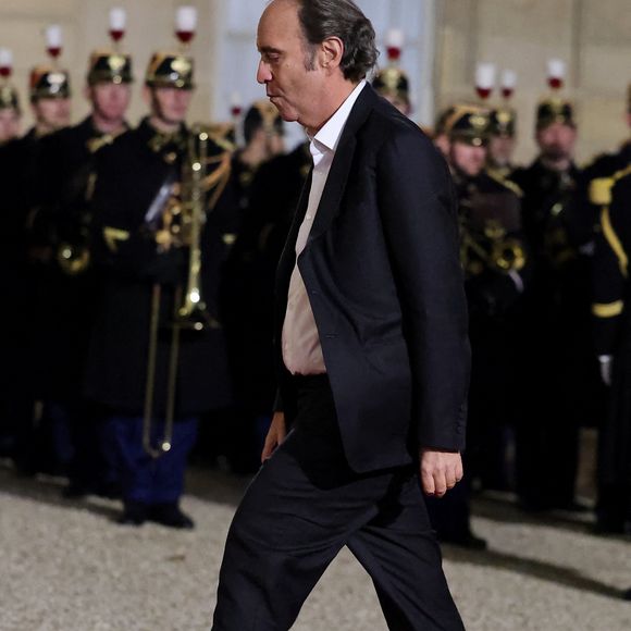 Xavier Niel - Dîner d'Etat en l'honneur de Bola Tinubu, Président de la République fédérale du Nigéria et de sa femme Oluremi Tinubu au Palais de l'Elysée à Paris le 28 Novembre 2024. © Dominique Jacovides/Bestimage  State Dinner in honor of Bola Tinubu, President of the Federal Republic of Nigeria and his wife Oluremi Tinubu at the Elysée Palace in Paris on November 28, 2024. 