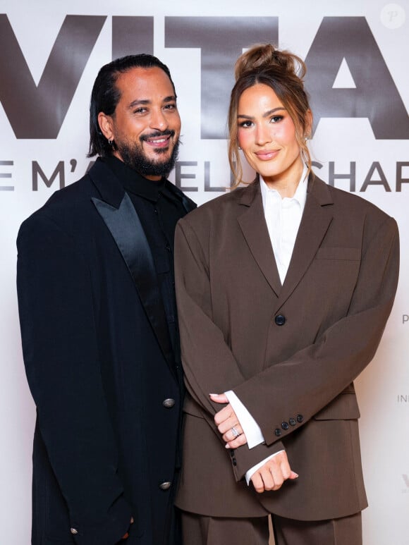 Exclusif - Slimane et Vitaa à la projection privée en avant-première du documentaire sur Vitaa (Charlotte Gonin) "Je m'appelle Charlotte" dans les locaux de TF1 à Boulogne Billancourt le 18 novembre 2024. Le documentaire sera diffusé le 22 novembre sur TMC en prime time et TF1+. © Pierre Perusseau / Bestimage