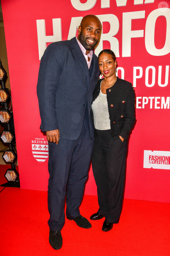 Teddy Riner, Luthna Riner assistent à un photocall pour le Concerto For Peace d'Omar Harfouch au Théâtre des Champs-Élysées le 18 septembre 2024 à Paris, France. Photo par Shootpix/ABACAPRESS.COM