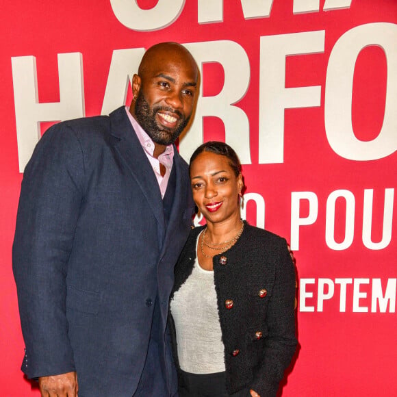 Teddy Riner, Luthna Riner assistent à un photocall pour le Concerto For Peace d'Omar Harfouch au Théâtre des Champs-Élysées le 18 septembre 2024 à Paris, France. Photo par Shootpix/ABACAPRESS.COM