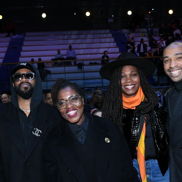 Exclusif - Lilian Thuram, Fally Ipupa, Claudia Tagbo, Kareen Guiock-Thuram, Thierry Henry - Soirée de remerciement de Teddy Riner à la Maison du judo à Montrouge, le 29 novembre 2024. © Rachid Bellak / Bestimage 