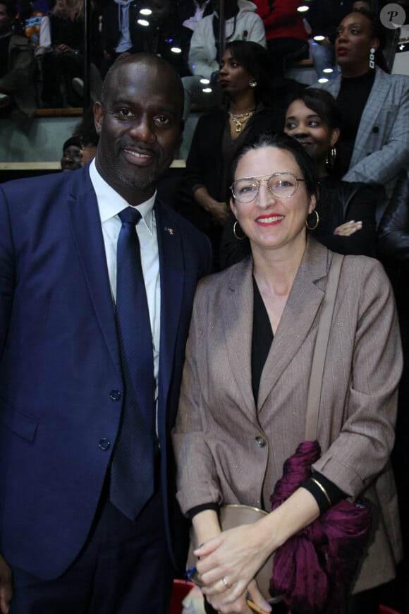 Pascal Gentil et sa femme Héloïse - Soirée de remerciement de Teddy Riner à la Maison du judo à Montrouge, le 29 novembre 2024. © Philippe Baldini / Bestimage 