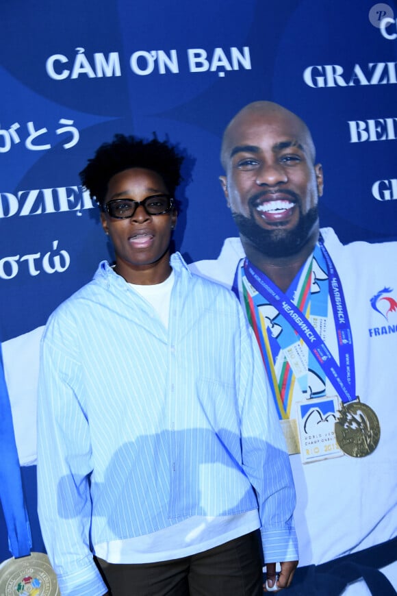 Exclusif - Audrey Tcheumeo - Soirée de remerciement de Teddy Riner à la Maison du judo à Montrouge, le 29 novembre 2024. © Rachid Bellak / Bestimage 