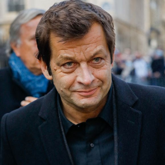 Laurent Mariotte - Sorties des obsèques de Jean-Pierre Pernaut en la Basilique Sainte-Clotilde à Paris le 9 mars 2022. © Christophe Clovis / Bestimage