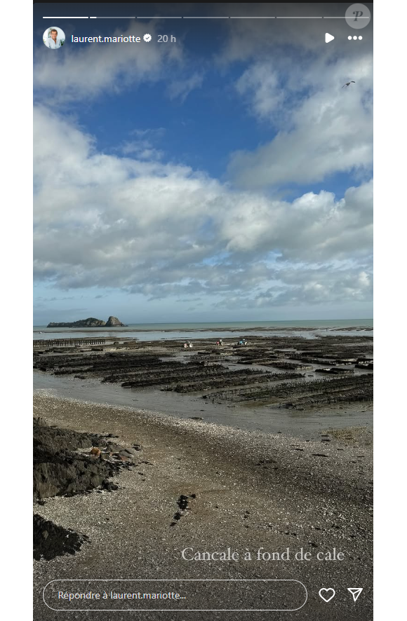 Il s'est rendu à Cancale.
Laurent Mariotte est parti en Bretagne pour le week-end