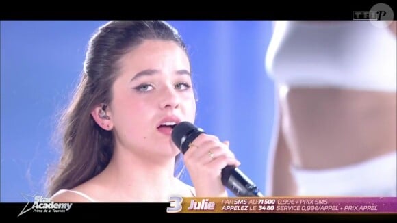 Pour elle, la candidate est déjà une star
Julie lors du prime de la "Star Academy 2024" du 30 novembre, sur TF1