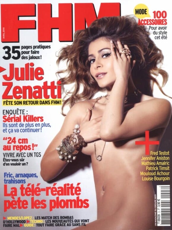 Julie Zenatti en couverture de FHM...