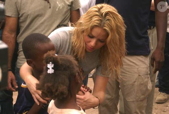 Shakira à Port au Prince le 11 avril