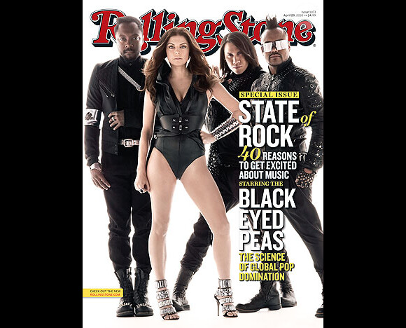 Les Black Eyed Peas en couverture de Rolling Stone Magazine, dans l'édition du 29 avril 2010