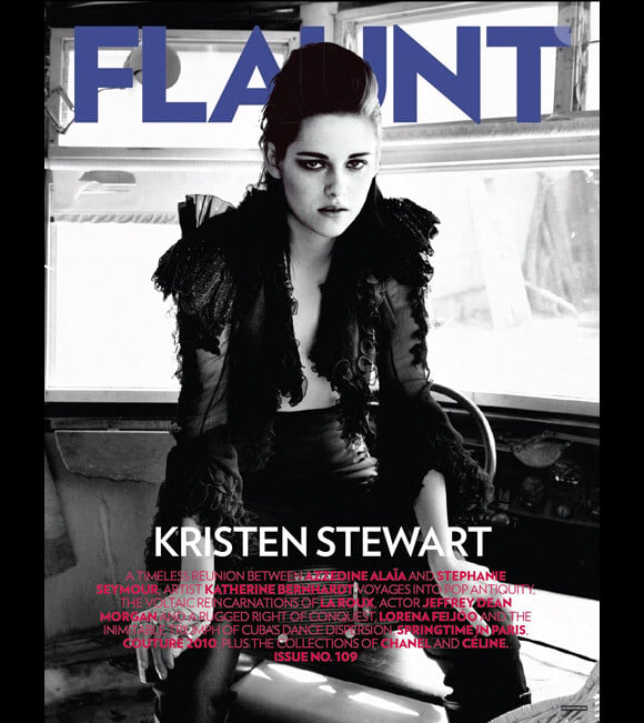 Kristen Stewart en couverture du magazine Flaunt
