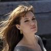 Angelina Jolie sur le tournage de The Tourist à Venise le 9 avril 2010