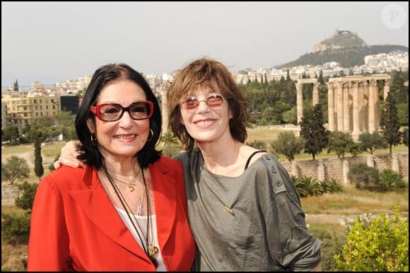Nana Mouskouri et Jane Birkin au festival du film francophone de Grèce (17 avril 2010 en Grèce)