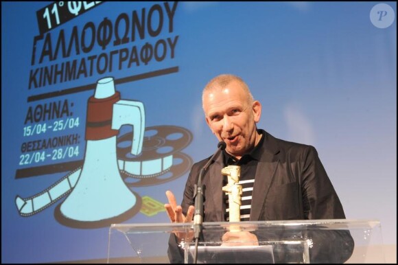 Jean-Paul Gaultier au festival du film francophone de Grèce (17 avril 2010 en Grèce)