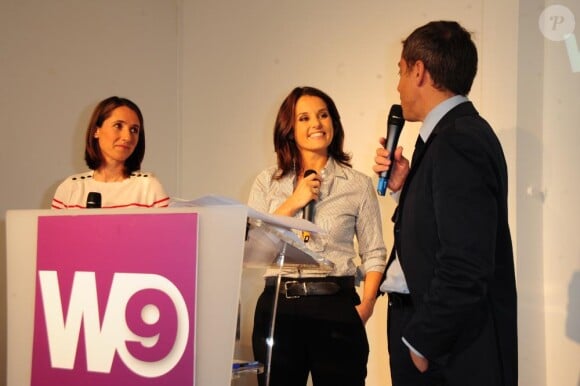 Faustine Bollaert, Alexia Laroche-Joubert et Frédéric de  Vincelles à la conférence de presse (21 avril 2010)