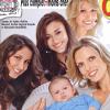 Sylvie Tellier, et son petit Oscar, Malika Ménard, Rachel Legrain-Trapani et Alexandra Rosenfeld en couverture de Télé 7 Jours