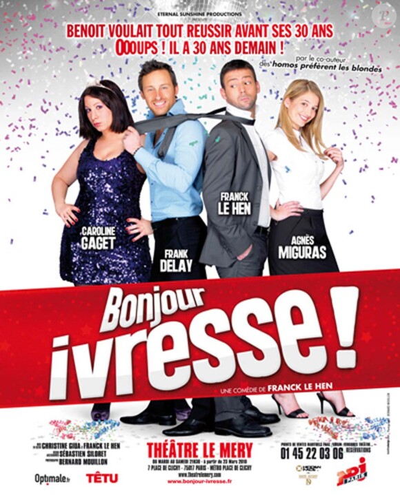 Bonjour ivresse se joue au théâtre Le Méry, jusqu'au 26 juin.