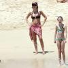 Lisa Rinna, Harry Hamlin et leurs enfants sur la plage à Los Cabos au Mexique