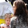 Jessica Alba et sa fille Honor, à New York, le 30 avril 2010.