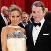 Sarah Jessica Parker (dans une création Chanel) et son mari Matthew Broderick lors des Oscars 2010