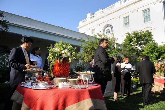 Michelle et Barack Obama lors de leur Garden Party du Cinco de Mayo en l'honneur du Mexique. A Washington; le 5 mai 2010