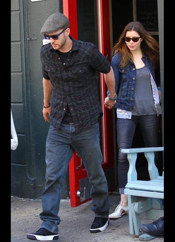 Justin Timberlake et Jessica Biel à New York, le 5 mai 2010