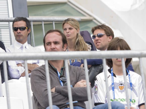 Athina Onassis soutient Charlotte Casiraghi lors du Global Champions Tour à Valence, le 7 mai 2010