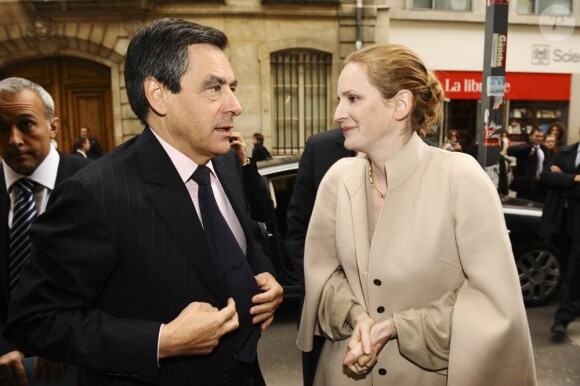 François Fillon et Nathalie Kosciusko-Morizet à la journée de clôture des Etats Généraux de la femme, le 7 mai 2010, à Paris.