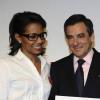 Audrey Pulvar, François Fillon, Valérie Toranian et Simone Veil à la journée de clôture des Etats Généraux de la femme, le 7 mai 2010, à Paris.