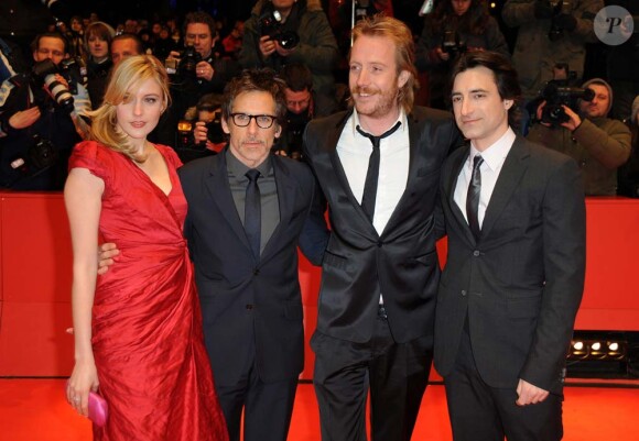 L'équipe du film Greenberg : Greta Gerwig, Ben Stiller, Rhys Ifans et Noah Baumbach au festival de Berlin, le 14 février 2010 !