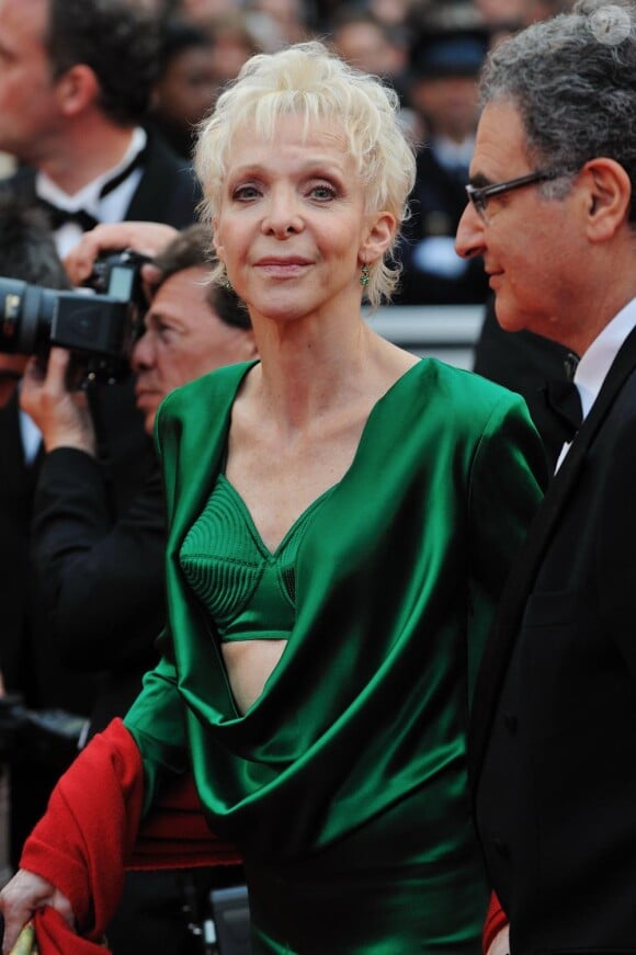 Tonie Marshall sur le tapis rouge du Festival de Cannes, avant la projection de You Will Meet A Tall Dark Stranger, le 15 mai 2010