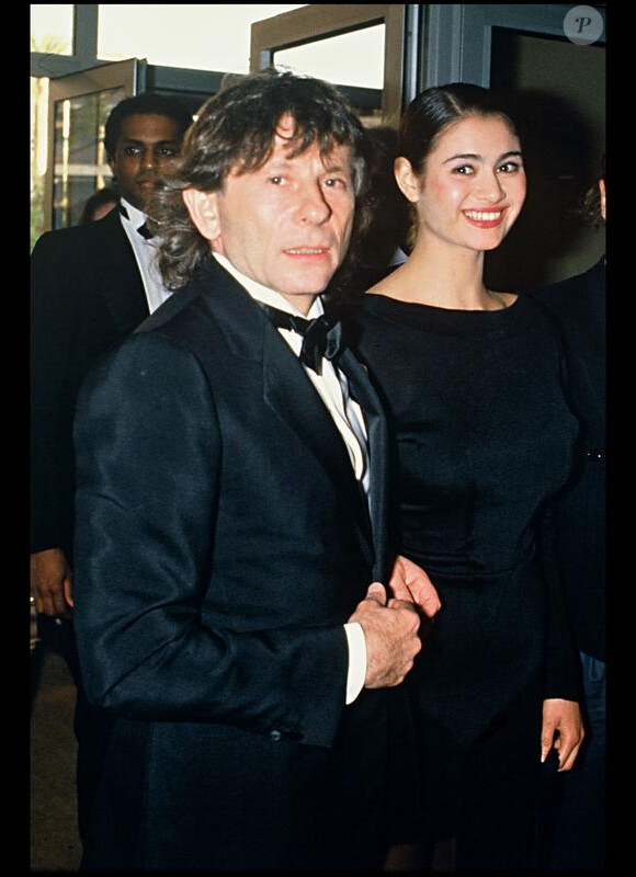 Roman Polanski et Charlotte Lewis au festival de Cannes, en 1986, à l'occasion du film Pirates.
