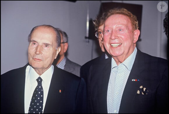 François Mitterrand et Charles Trenet