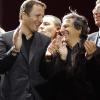 Arthur et Christian Clavier sont venus féliciter Nicolas Sarkozy le soir de sa victoire