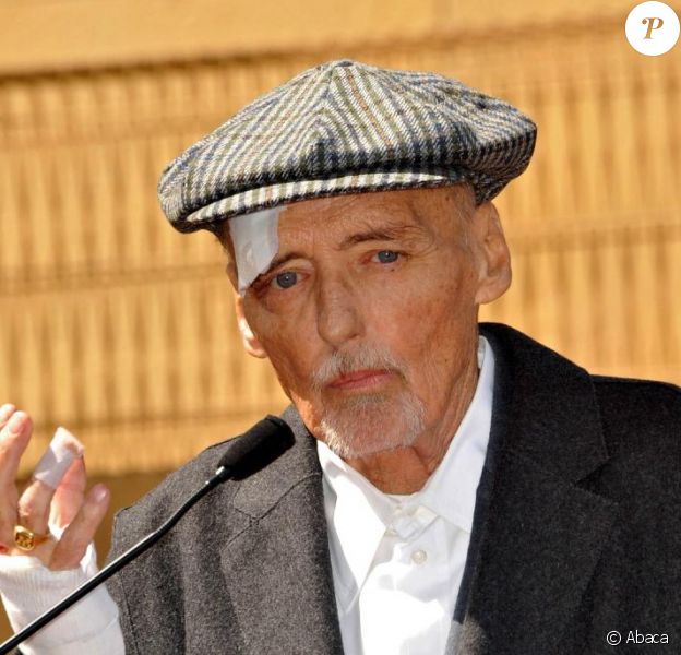 Dennis Hopper reçoit son étoile sur le Walk of Fame, le 26 mars 2010. Los Angeles