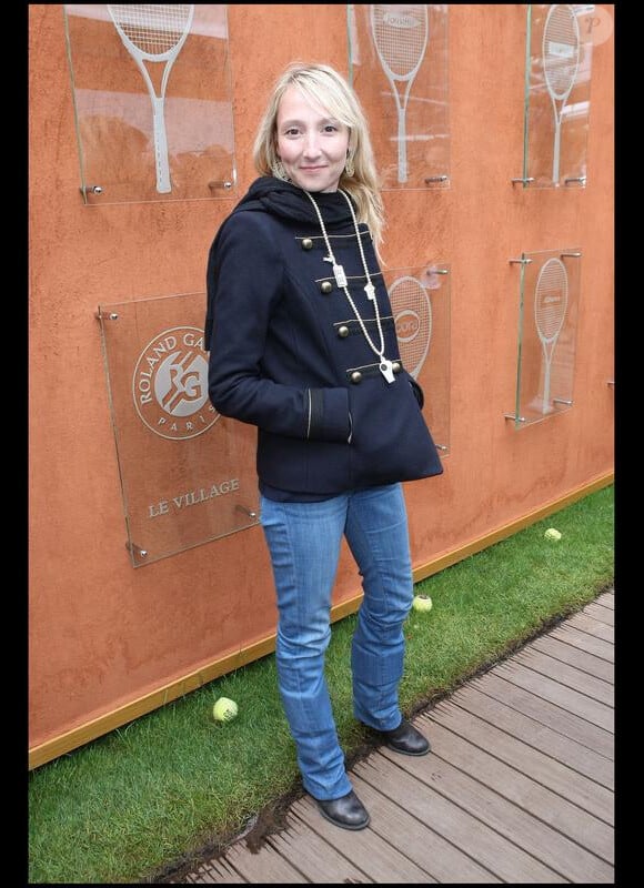 Alexandra Lamy à Roland-Garros. Week-end du 29/30 mai 2010
